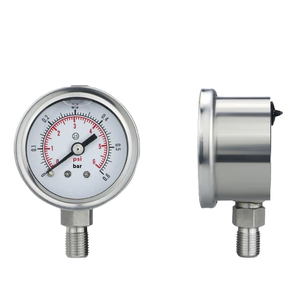 Manómetro Hidráulico Radial BSK OEM/ODM, Manómetro Mecánico YLB de Acero Inoxidable con 1.5% de Precisión para Plantas Industriales - Product Image 1