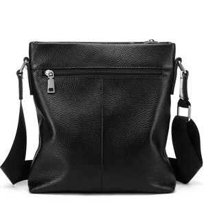 Men's Crossbody Bag Genuine Leather Black Large Capacity Business Commuting Laptop <b>Briefcase</b> Everyday Shoulder Bag Durable - Product Image 5