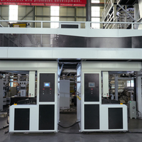 Machine à film soufflé LDPE à deux couches ABA à économie d'énergie avec EPC et double enrouleur automatique pour les sacs en plastique d'emballage de supermarchés