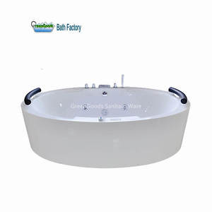 Salle de bain intérieure Simple acrylique autoportante Massage <span class=keywords><strong>Spa</strong></span> baignoire pour appartement - Product Image 1