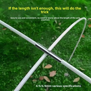 <span class=keywords><strong>Meishu</strong></span> Modèle 002 – Support de fixation en acier inoxydable pour tiges en fibre de verre, accessoires pour serres et abris de jardin - Product Image 1
