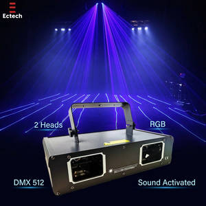 Luz de Escenario RGB DMX 512 de 2 Cabezas Activada por Sonido, Directo de Fábrica / Luces de <span class=keywords><strong>Discoteca</strong></span> - Product Image 1