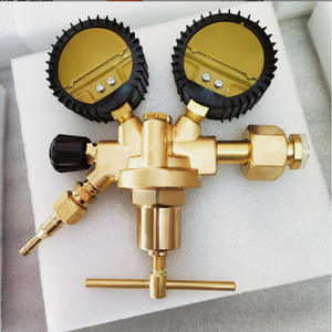 Manomètre à oxygène haute pression modèle européen GCE, régulateur de dioxyde de carbone tout en cuivre, régulateur de manomètre d'acétylène, régulateurs de pression - Product Image 1