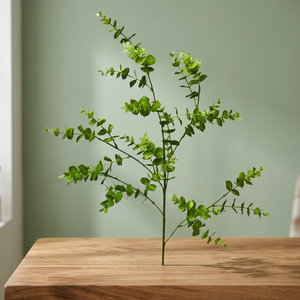 Artificial Eucalyptus Leaf Spray – Realistic Faux Greenery Stem for Home & Event <b>Decoration</b> - Product Image 2