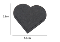 Joli coeur signets en cuir PU coeur signet pour Promotions PU Page coin lecture signets pour bibliothèque étudiant Logo personnalisé