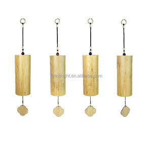 Carillons à vent en bambou personnalisés, décoratifs et abordables, pour la guérison sonore, le yoga et la méditation en extérieur – Vente en gros - Product Image 1