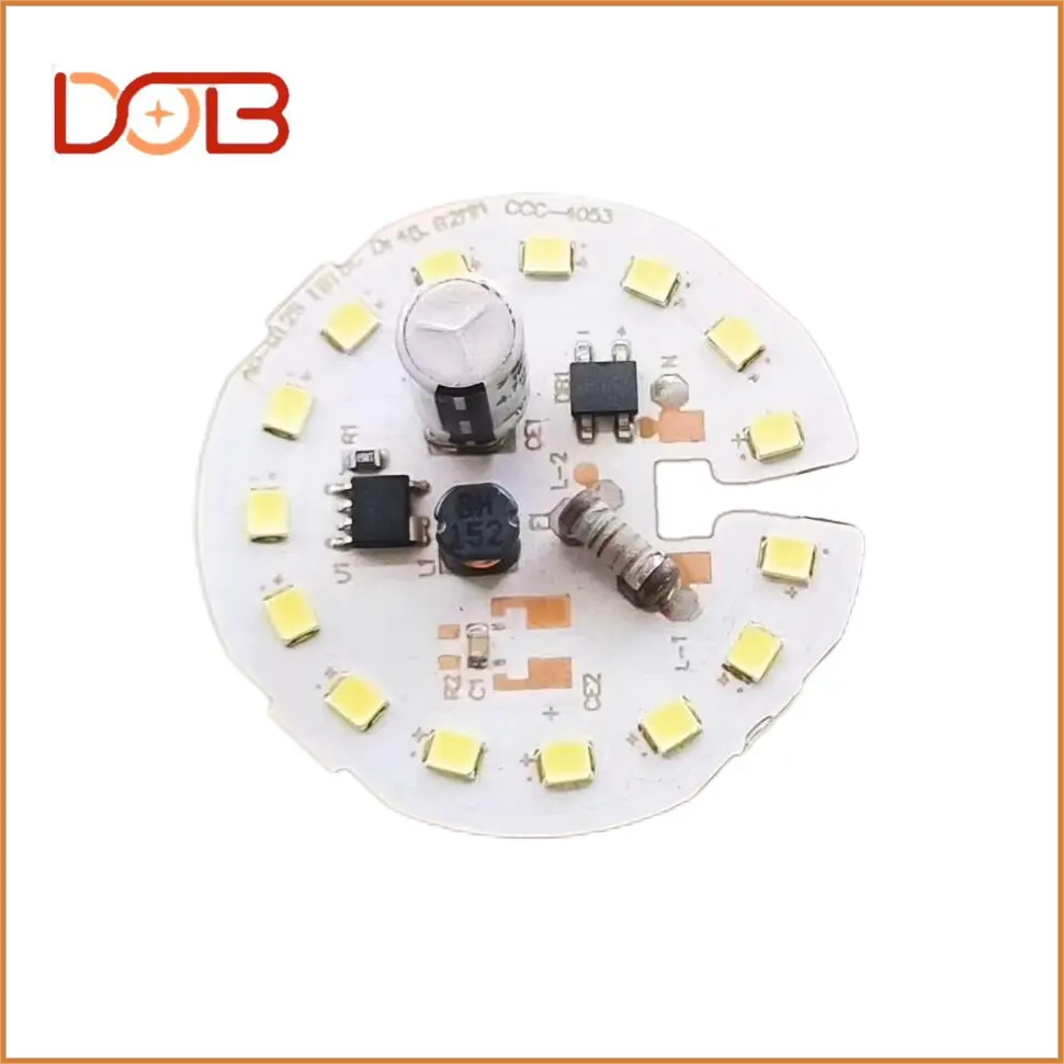 แผงวงจรไฟ LED 12วัตต์แบบ Dob มีแกนไฟ LED โมดูลจัดส่งเร็วแผงวงจร PCB แบบมืออาชีพ