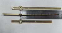 Jarum Jam Dinding Akrilik Mewah Murah 88/118mm, Kit Jarum Jam Menit Detik untuk Warna Emas dan Perak