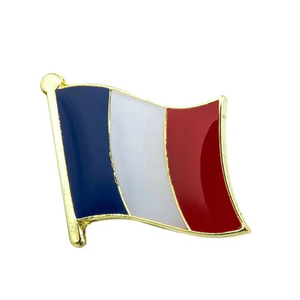 Insigne de drapeau du monde personnalisé Espagne Pays-Bas Italie Autriche Canada <span class=keywords><strong>France</strong></span> Métal Revers Dur Émail Doux Broche Pays Drapeau Pin - Product Image 2