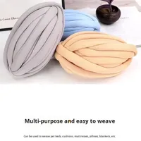Fil à tricoter géant épais de 250g, 2cm de large, en polyester doux pour couverture, idéal pour le tricot à la main et au crochet, parfait pour le tricotage au bras.