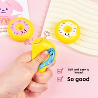 Mini Donuts Mignons Anti-stress Balle à Presser Mochi Cadeau Amusant 5-7 Ans Doux Collant Squishy Jouet Anti-stress pour Fêtes