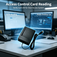 Masaüstü USB RFID Kart Okuyucu UID Seri Numarasını Okuyun Ayarlanabilir Format 125KHz EM /13.56MHz IC Erişim Kontrolü Katılım Sistemi için