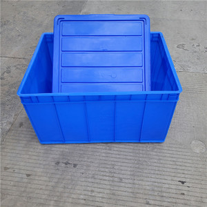 <b>Plastic</b> Turnover Box 710x545x380mm With Lid Industrial Storage Container Warehouse Logistics Use - Product Image 3