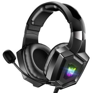 Audífonos para Juegos <span class=keywords><strong>ONIKUMA</strong></span> K8 con Cable, Estéreo, Micrófono y Luces LED, Audífonos Profesionales para Jugadores de Esports de Alibaba - Product Image 1