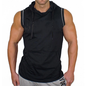 Débardeur ample et confortable à capuche pour hommes, tendance personnalisée, débardeur Hip Hop de rue sans manches - Product Image 1