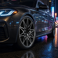 Jantes forgées personnalisées en Y, finition noir brillant usiné, 17-24 pouces, 5x112 5x114.3 5x120 pour BMW X5 Audi Q7 Mercedes GLE