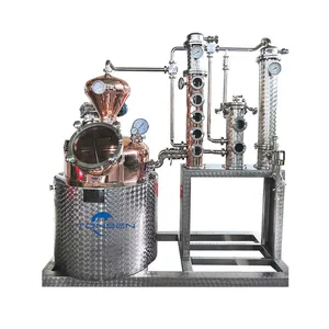 Gin Wine Alcohol Distiller Machine Copper Column Alcohol Distiller Gin Other Beverage Wine Machines