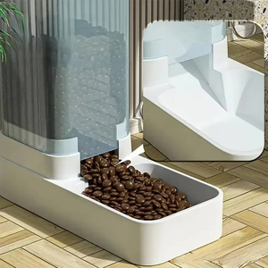 Juego de Bebedero y Comedero Automático por Gravedad para Mascotas, Paquete de 1-2 Unidades, Universal para Perros y Gatos, Dispositivo de Alimentación y Bebida de Doble Función - Product Image 2