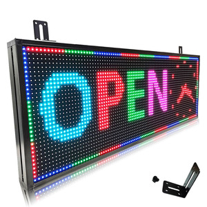 Pantalla LED de Video a Todo Color P5 de 39x14 Pulgadas con Clasificación IP65, Tablero Publicitario con Animación, Compatible con WiFi/USB, para Centros Comerciales Digitales - Product Image 1
