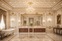 Service de design d'intérieur de luxe style rococo pour toute la maison, plans 3D, décoration de manoir, plan de chef-d'œuvre