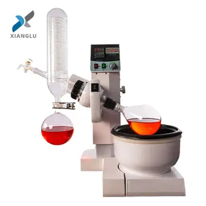 Xiuanglu - Conjunto de 2 litros de evaporador rotativo para laboratório/casa, equipamento de destilador digital a vácuo, mini-destilador, filme rotativo