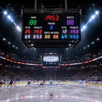 Tableau de scores électronique pour hockey sur glace, chronométreur sans fil, télécommande, tableau de scores sportif pour patinoire, arène, match
