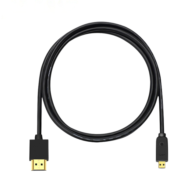 4K 60Hz Micro HDMI to Standard HDMI Male to Male Cable HDMI2.0 18Gbps 24K Gold Plated Cable for Camera Monitor Projector HDTV