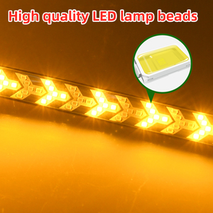 Luz <span class=keywords><strong>LED</strong></span> de advertencia para freno de coche, lámpara de señal de giro de 12V, Flexible, impermeable, para maletero, trasero, marcha atrás, doble Flash