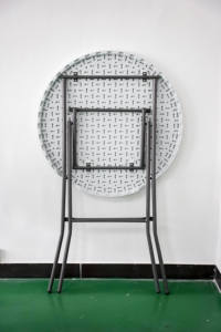Moderno tavolo <span class=keywords><strong>da</strong></span> Cocktail pieghevole rotondo alto in plastica bianca <span class=keywords><strong>da</strong></span> 32 pollici <span class=keywords><strong>per</strong></span> eventi di festa all'aperto <span class=keywords><strong>per</strong></span> <span class=keywords><strong>bar</strong></span> - Product Image 5