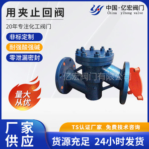 Válvula de Retención Yihong Dh77x-16q de Hierro Dúctil Resistente a la Corrosión para Medios Químicos, Tipo Recto - Product Image 5