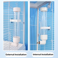 Distributeur d'eau automatique anti-déversement pour oiseaux, bol à eau, récipient alimentaire, fournitures d'alimentation pour oiseaux domestiques