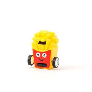 Coche de juguete de plástico con diseño de patatas fritas de dibujos animados, vehículo de juguete de hamburguesa, juguete para niños de 4 a 6 años, premio para guardería, juguete cápsula - Product Image 4