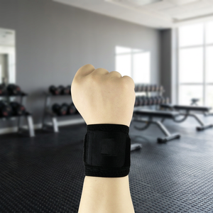 สายรัดข้อมือแบบปรับได้สำหรับผู้ใหญ่ POWER PUNCH  แบบยืดหยุ่น  ใช้ได้สองด้าน  ปิดด้วยแถบตีนตุ๊กแก  ผ้าฝ้าย 100%  สำหรับป้องกันการบาดเจ็บในการเล่นกีฬา ใช้ในยิม - Product Image 3