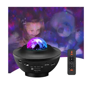 Timjay Smart lighting proiettore stellato Galaxi Night Ocean Wave Music Speak Bluetooth-Speaker led luce notturna lampada da tavolo