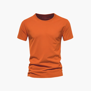 ผู้ผลิตเสื้อยืด OEM ODM แบบกำหนดเอง เสื้อผ้ากีฬาผ้าฝ้ายพรีเมียม เสื้อออกกำลังกาย คอกลม เสื้อยืดพิมพ์ลายเรียบๆ ผู้จัดจำหน่ายเสื้อผ้ากีฬา - Product Image 3