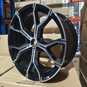 Cerchio per auto passeggeri Xinlin Flow Forming grigio e nero con finitura a macchina per F30 741 X5 X6 G05 19 20 21 22 pollici 5X112 5X120 sfalsato - Product Image 2