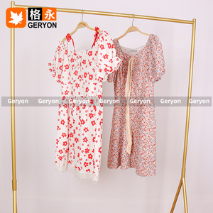Geryon - Lote de Vestidos de Verano de Algodón Usados para Mujer, Estilo Vintage, 90-98% Nuevos, Camisas Cortas, Ropa Usada al por Mayor - Product Image 6