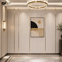 Panneau mural intérieur en PVC imperméable, vente en gros d'usine, panneau mural décoratif pour hôtel, bureau, maison