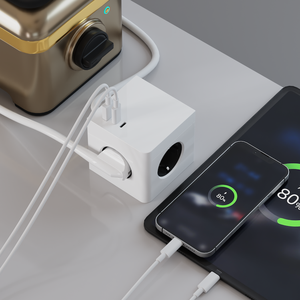 CE/KC <span class=keywords><strong>SUOMA</strong></span> Nouvelle Prise Électrique 16A EU avec 3 Prises CA, 1 Port USB-A et 2 Ports USB-C, Normes Européennes - Product Image 2