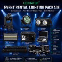 Equipo de Iluminación de Alquiler: Cabeza Móvil de 280W con Luces Beam, Par, Estroboscópicas y Cegadoras, y Máquina de Humo con Sistema de Control para Producción de Eventos Escénicos