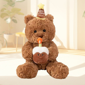 Boneka Beruang Kue Ulang Tahun Gaya Buku Merah Kecil Super Menyembuhkan, Mainan Boneka Beruang dari Kapas PP Super Lembut, Hadiah Hari Valentine - Product Image 3
