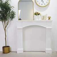 Table d'entrée rustique européenne coiffeuse Table console vintage en bois massif meubles de salon de couleur blanche