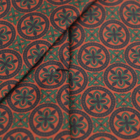 Hoogwaardige formele Fleur-de-lis polyester stropdas met eigen label, geometrisch print, heren bloemenstropdas
