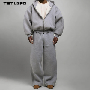 <span class=keywords><strong>Felpa</strong></span> Personalizzata Pesante <span class=keywords><strong>con</strong></span> Tessuto Scuba, Spalle Cadenti, <span class=keywords><strong>Felpa</strong></span> <span class=keywords><strong>con</strong></span> Cappuccio a Doppio Strato Grigia Comoda e Tecnica per <span class=keywords><strong>Uomo</strong></span> - Product Image 5