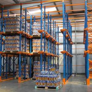 Dj כבד כונן מתכוונן דרך משטח מיסוך מערכת פלדה מדפי אחסון oem מחסן מים מתלה אספקת מתכת - Product Image 2