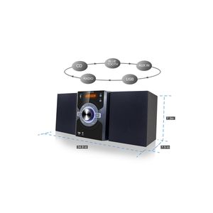 Offres Spéciales d'usine Home Stereo DVD Micro System Gamme FM 87.5/108mhz avec USB AUX <span class=keywords><strong>CD</strong></span> Lecteur MP3 - Product Image 1