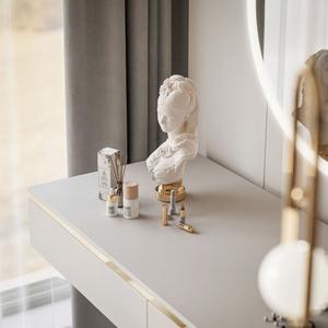 Commande en gros de 300 unités, table de maquillage murale flottante en bois avec miroir et tiroirs - Product Image 2