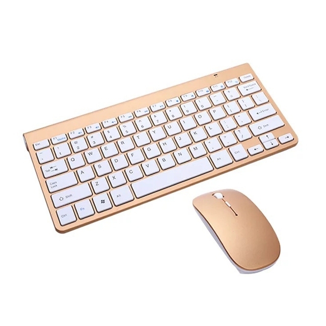 Universal Wireless Mini Keyboard and Mouse Set USB External for Notebook Desktop Computer