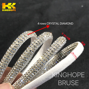 Tira Diseno <strong>Y</strong> Tira Liso Tenemos Envios Tira Diseno 6mm 8mm 10mm Rhinestone Diamond Ropes for Lady Sandals Upper - Product Image 3