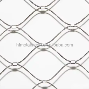 Flexible Woven Stainless <b>Steel</b> <b>Wire</b> Rope <b>Mesh</b> 30MM Aperture 1.5MM Diameter with Cutting & Bending Services for Farm Fence - Product Image 1